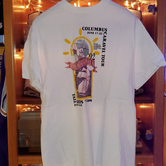 Other - Vintage Columbus Caravel Tour Multi-Logo Shirt